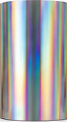 Rainbow holographic foil